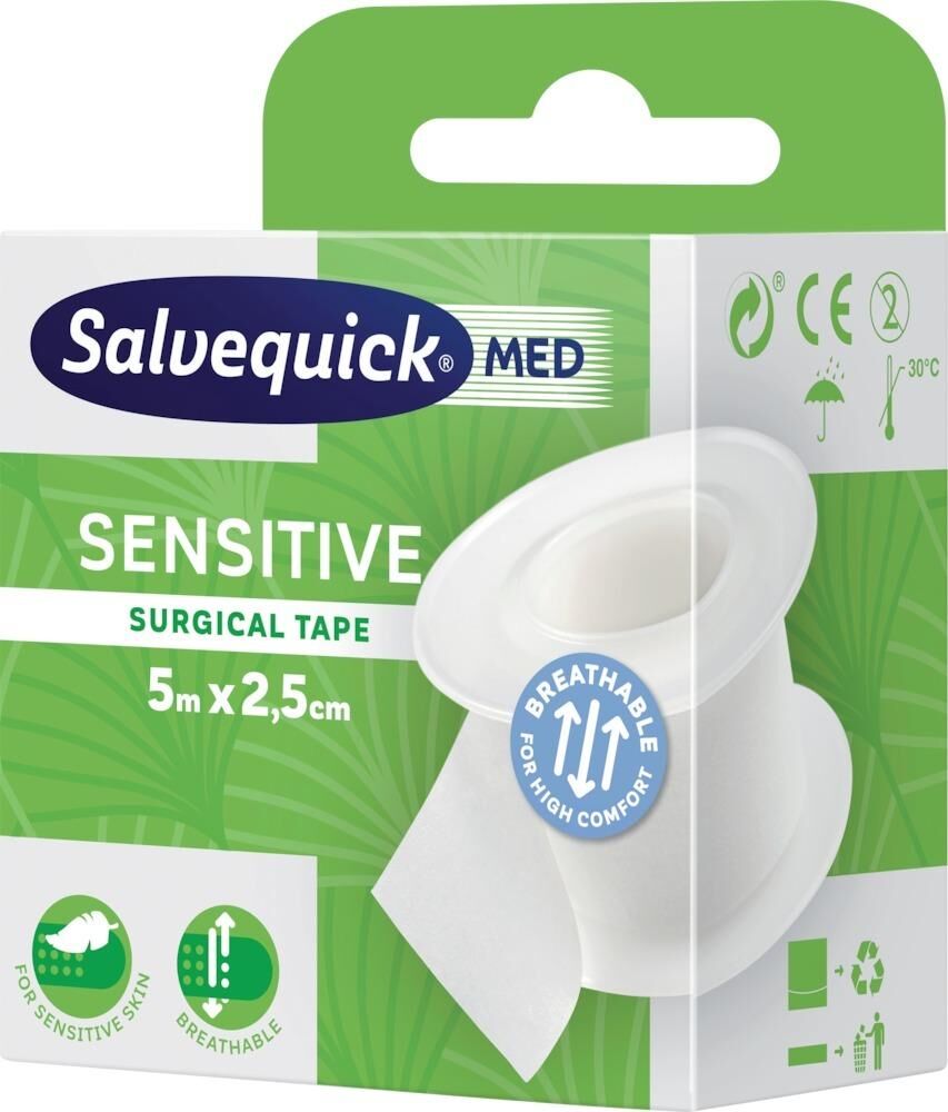 Cederroth  Salvequick Tapeband 5 m x 2,5 cm Produktbild Cederroth  Salvequick Tapeband 5 m x 2,5 cm