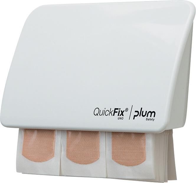 plum Pflasterspender UNO Quickfix weiß Produktbild plum Pflasterspender UNO Quickfix weiß