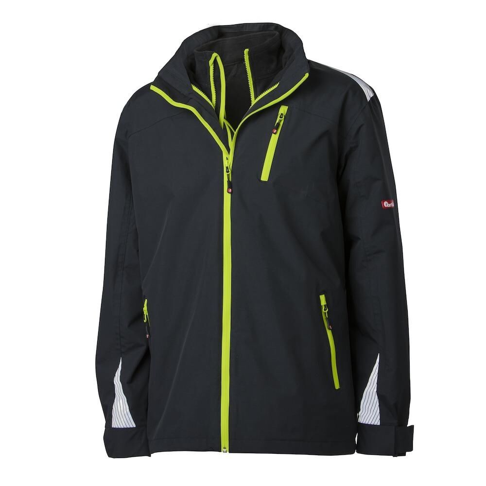 Fortis 3 in 1 Jacke Performance 24 schwarz lime Gr.S Produktbild Fortis 3 in 1 Jacke Performance 24 schwarz lime Gr.S