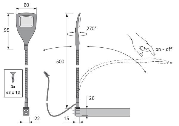 Magic LED SwanLite 2er Set nw Chrom, 12VDC, mit EVG Produktbild Magic LED SwanLite 2er Set nw Chrom, 12VDC, mit EVG bild 2