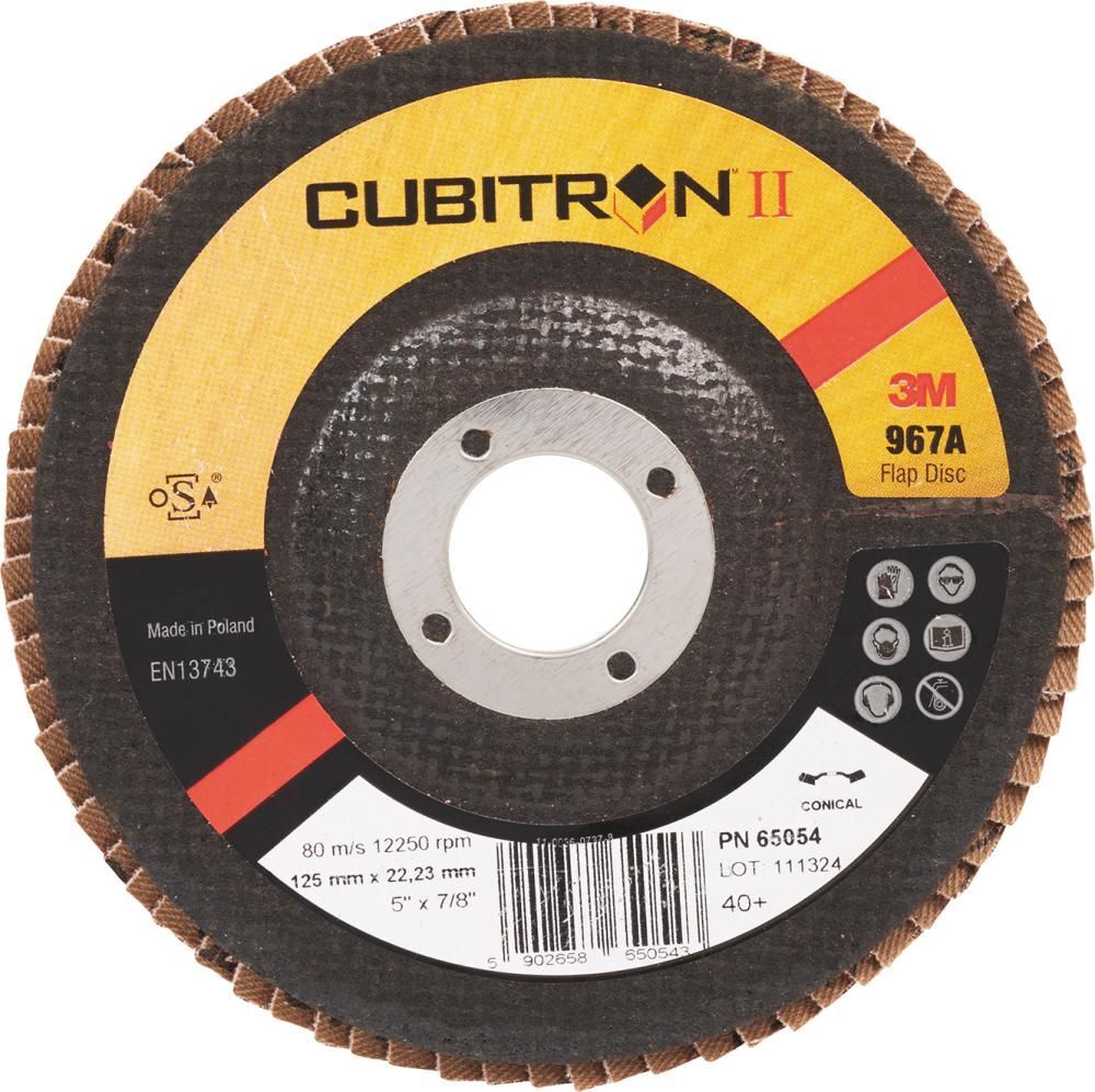 3M Fächerschleifscheibe gewölbt Durchmesser 125 mm K60 Produktbild 3M Fächerschleifscheibe gewölbt Durchmesser 125 mm K60