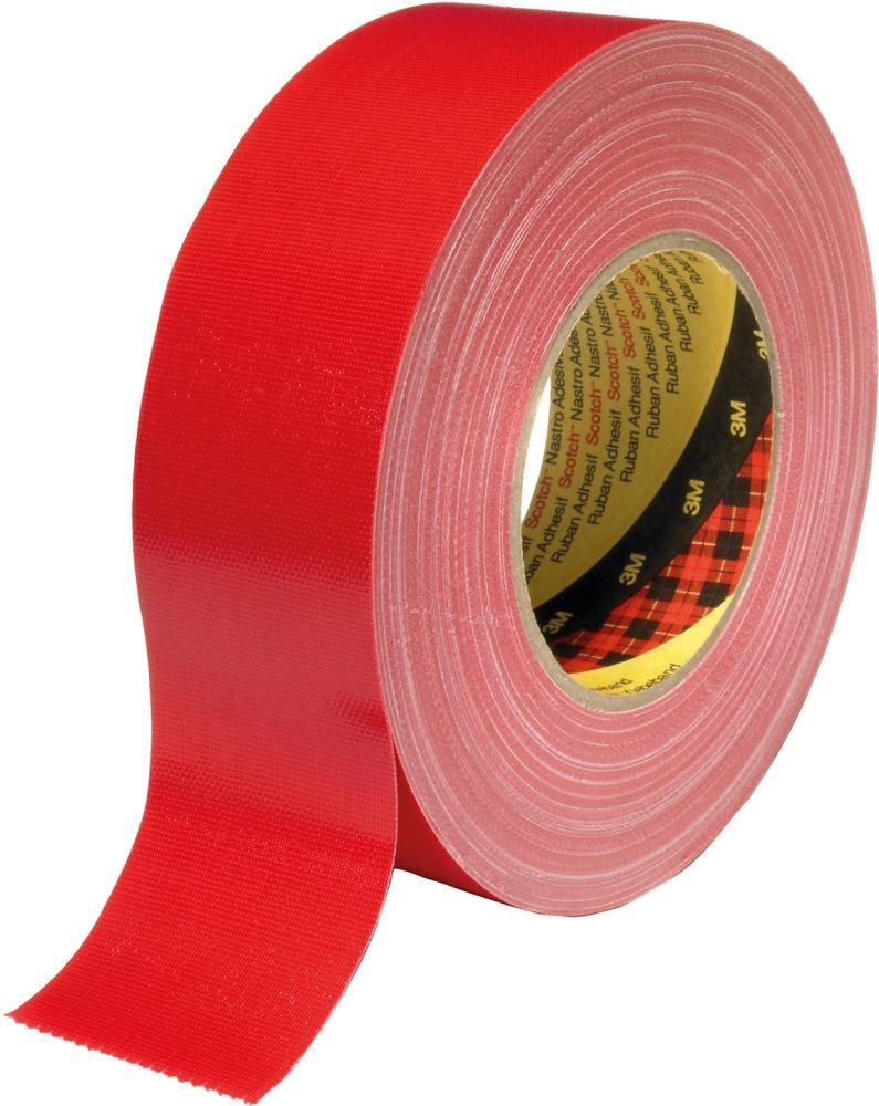 3M Gewebeklebeband 389 rot 50 mm Rolle mit 50 Meter Produktbild 3M Gewebeklebeband 389 rot 50 mm Rolle mit 50 Meter
