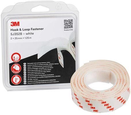 3M Hakenband und Schlaufenband SJ352B schwarz 25 mm Rolle mit 1,25 Meter 3M Hakenband und Schlaufenband SJ352B schwarz 25 mm Rolle mit 1,25 Meter