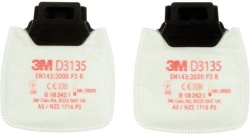 3M Partikelfilter D3135 P3R mit Aktivkohle Produktbild 3M Partikelfilter D3135 P3R mit Aktivkohle