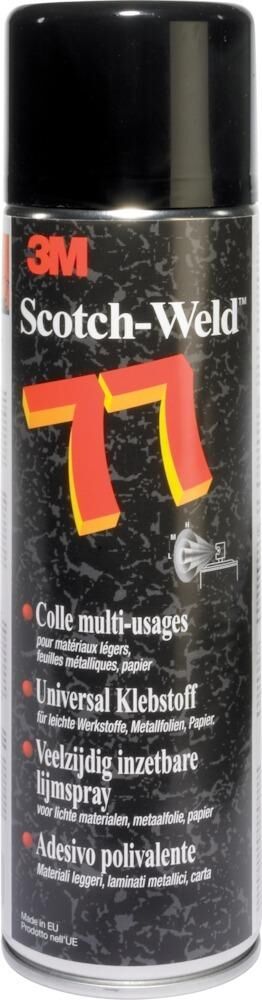 3M Sprühkleber dauerhaft 77 Sprühdose mit 500 ml Produktbild 3M Sprühkleber dauerhaft 77 Sprühdose mit 500 ml