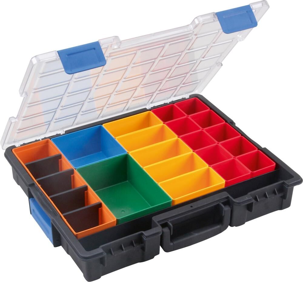 Allit Kleinteilekoffer 440x335x76 mm 23 Fächer Produktbild Allit Kleinteilekoffer 440x335x76 mm 23 Fächer bild 2