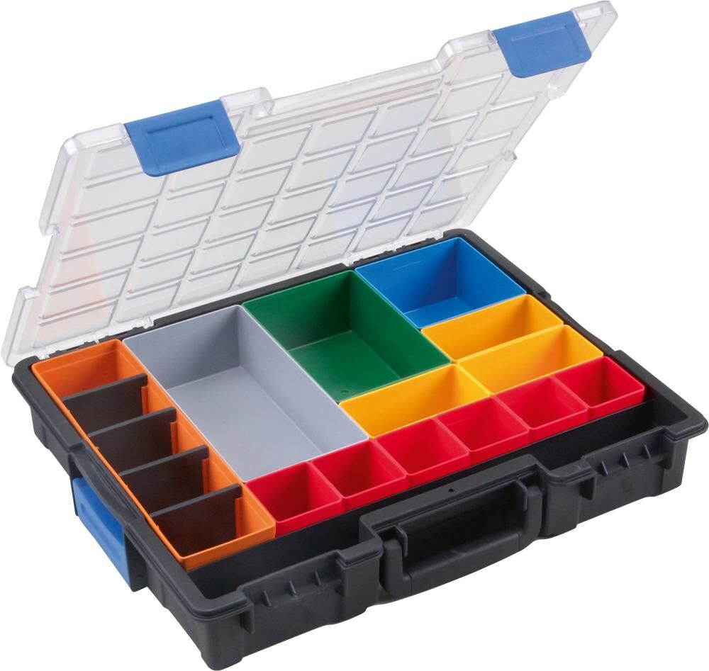 Allit Kleinteilekoffer 440x335x76 mm 18 Fächer Produktbild Allit Kleinteilekoffer 440x335x76 mm 18 Fächer bild 2