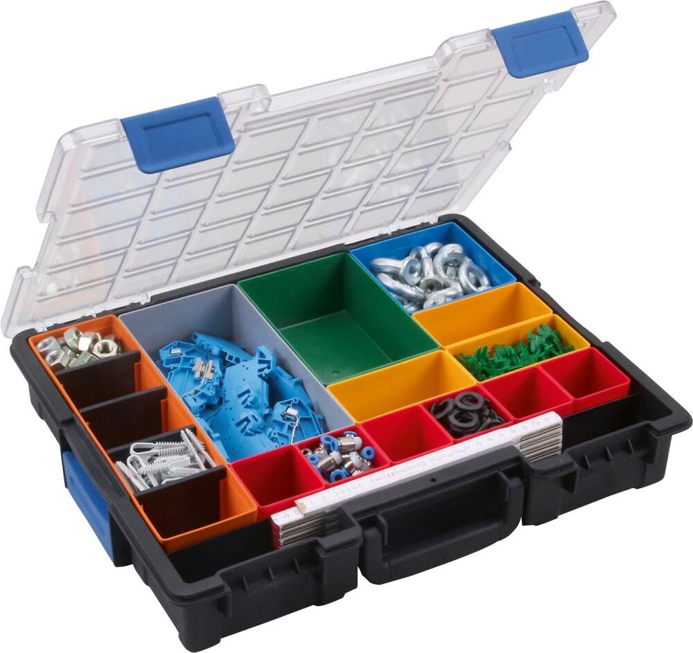 Allit Kleinteilekoffer 440x335x76 mm 18 Fächer Produktbild Allit Kleinteilekoffer 440x335x76 mm 18 Fächer bild 4