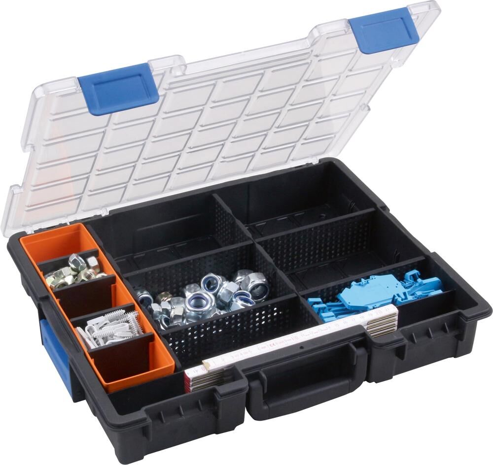 Allit Kleinteilekoffer 440x335x76 mm 12 Fächer Produktbild Allit Kleinteilekoffer 440x335x76 mm 12 Fächer bild 4