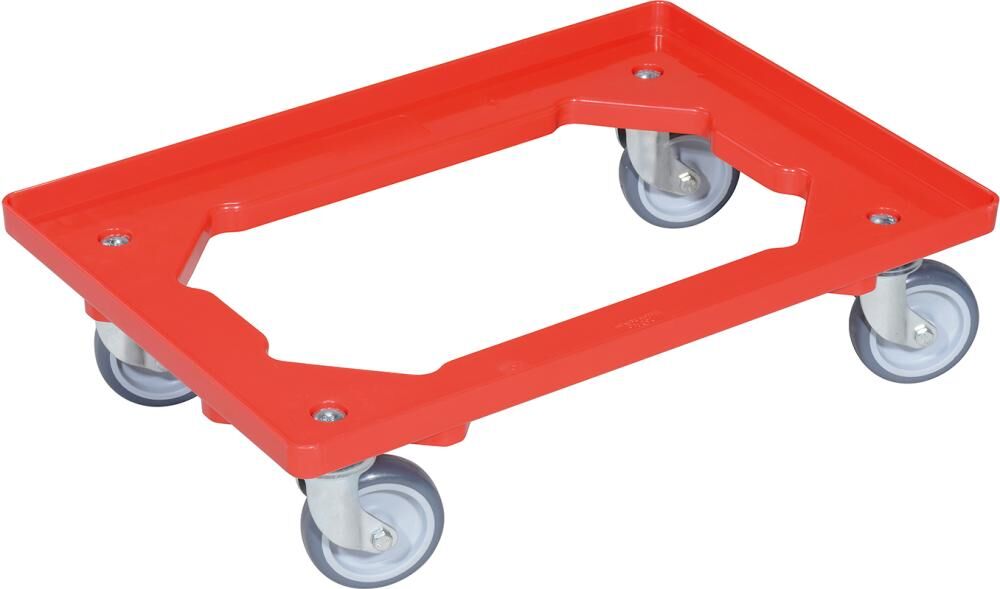 Allit Transportroller EuroRoll 600 x 400mm mit 4 Lenkrollen Produktbild Allit Transportroller EuroRoll 600 x 400mm mit 4 Lenkrollen