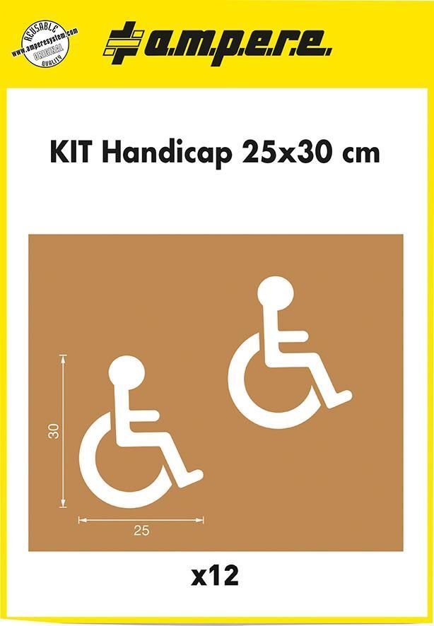 Schablonenset Schablonen KIT Handicap 25 x 30 cm Produktbild Schablonenset Schablonen KIT Handicap 25 x 30 cm