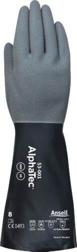 Ansell Chemikalienschutzhandschuh AlphaTec 53 001 Größe 9 schwarz Produktbild Ansell Chemikalienschutzhandschuh AlphaTec 53 001 Größe 9 schwarz