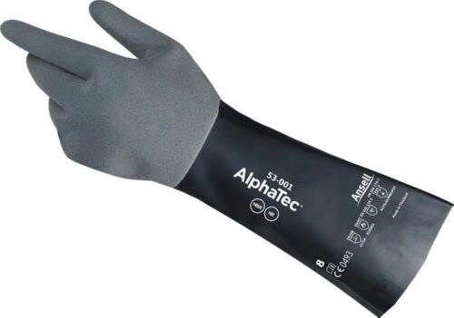 Ansell Chemikalienschutzhandschuh AlphaTec 53 001 Größe 10 schwarz Ansell Chemikalienschutzhandschuh AlphaTec 53 001 Größe 10 schwarz