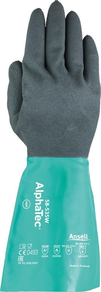 Ansell Chemikalienschutzhandschuh AlphaTec 58-535W Größe 11 Produktbild Ansell Chemikalienschutzhandschuh AlphaTec 58-535W Größe 11