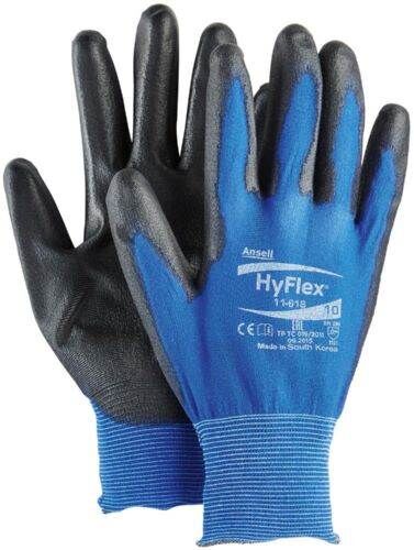 Ansell Montagehandschuh HyFlex 11 618 Größe 6 schwarz blau Produktbild Ansell Montagehandschuh HyFlex 11 618 Größe 6 schwarz blau