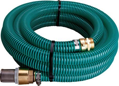 APD  Saugschlauchgarnitur grün transparent 1 Zoll IG/AG 7 Meter Produktbild APD  Saugschlauchgarnitur grün transparent 1 Zoll IG/AG 7 Meter