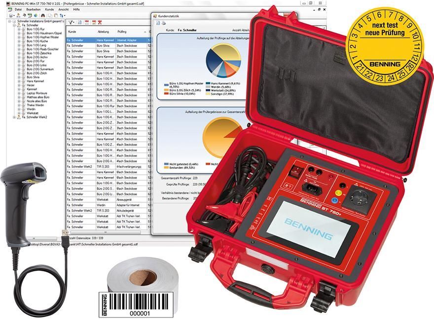Benning Gerätetester Set ST 760 SET Produktbild Benning Gerätetester Set ST 760 SET