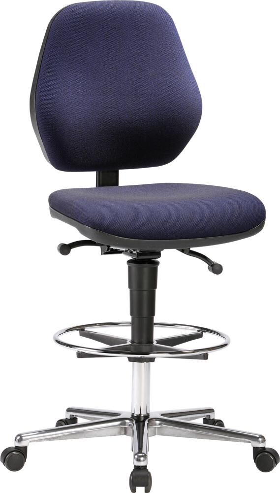 Bimos Fahrbahrer Hochstuhl Stoffpolster blau Produktbild Bimos Fahrbahrer Hochstuhl Stoffpolster blau