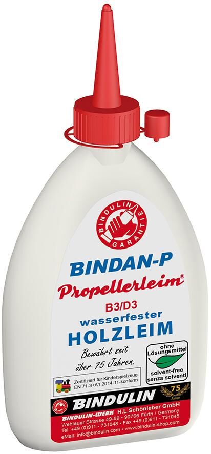 Bindulin Holzleim Bindan-P Flasche mit 100 Gramm Produktbild Bindulin Holzleim Bindan-P Flasche mit 100 Gramm