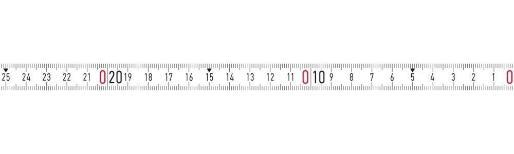 BMI Bandmaß weiß 10mx13mm selbstklebend LNR-SK
