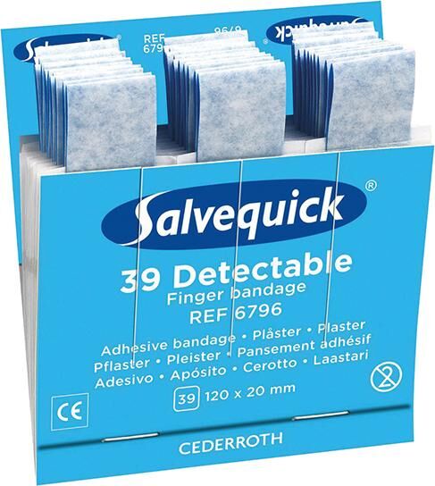 Cederroth Nachfüllpack Salvequick detektierbare Fingerverbände Produktbild Cederroth Nachfüllpack Salvequick detektierbare Fingerverbände