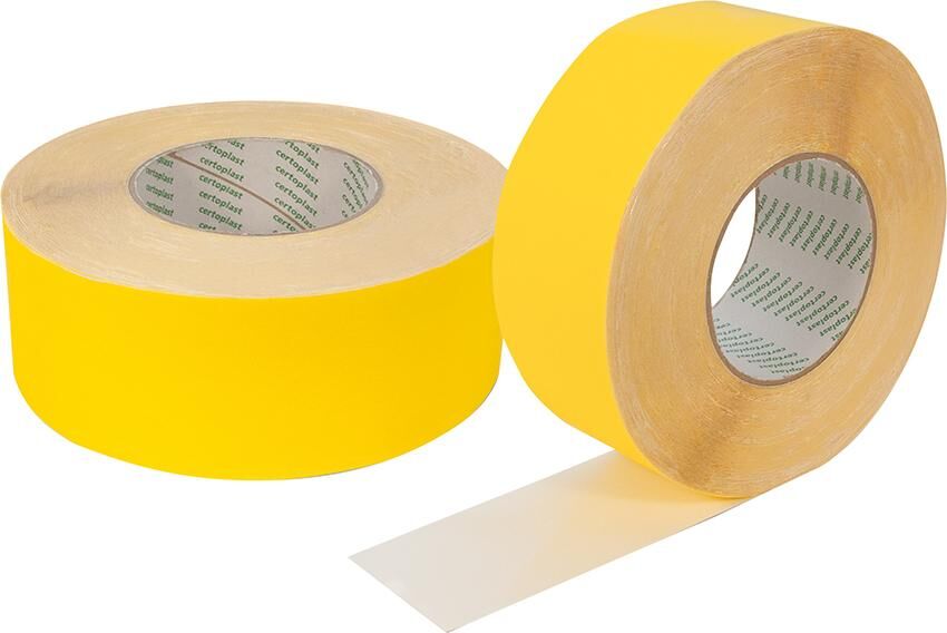 Certoplast Klebeband für Dampfbremsfolie gelb 60mm x 40m Produktbild Certoplast Klebeband für Dampfbremsfolie gelb 60mm x 40m
