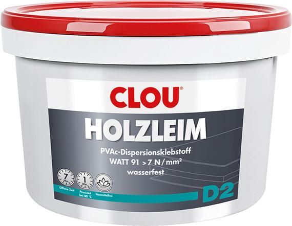 Clou Holzleim D2 lösemittelfrei Eimer mit 5 Kilogramm Produktbild Clou Holzleim D2 lösemittelfrei Eimer mit 5 Kilogramm