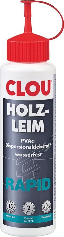 Clou Holzleim Rapid wasserfest Flasche mit 750 Gramm Produktbild Clou Holzleim Rapid wasserfest Flasche mit 750 Gramm