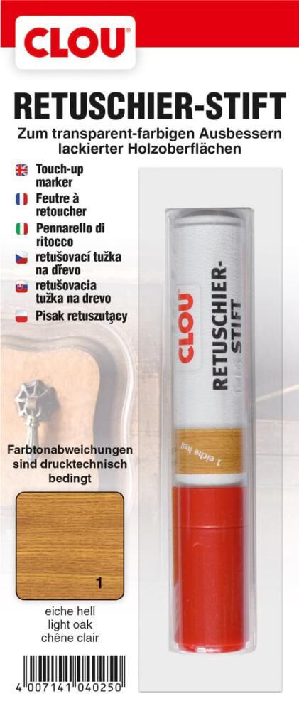 Clou Retuschierstift für Oberflächenschäden nussbaum dunkel Stift mit 25 Gramm Produktbild Clou Retuschierstift für Oberflächenschäden nussbaum dunkel Stift mit 25 Gramm
