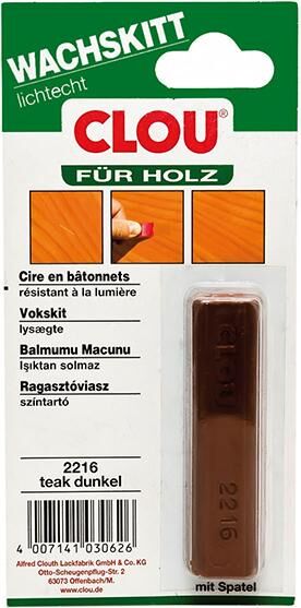 Clou Wachskitt teak hell Block mit 15 Gramm Produktbild Clou Wachskitt teak hell Block mit 15 Gramm