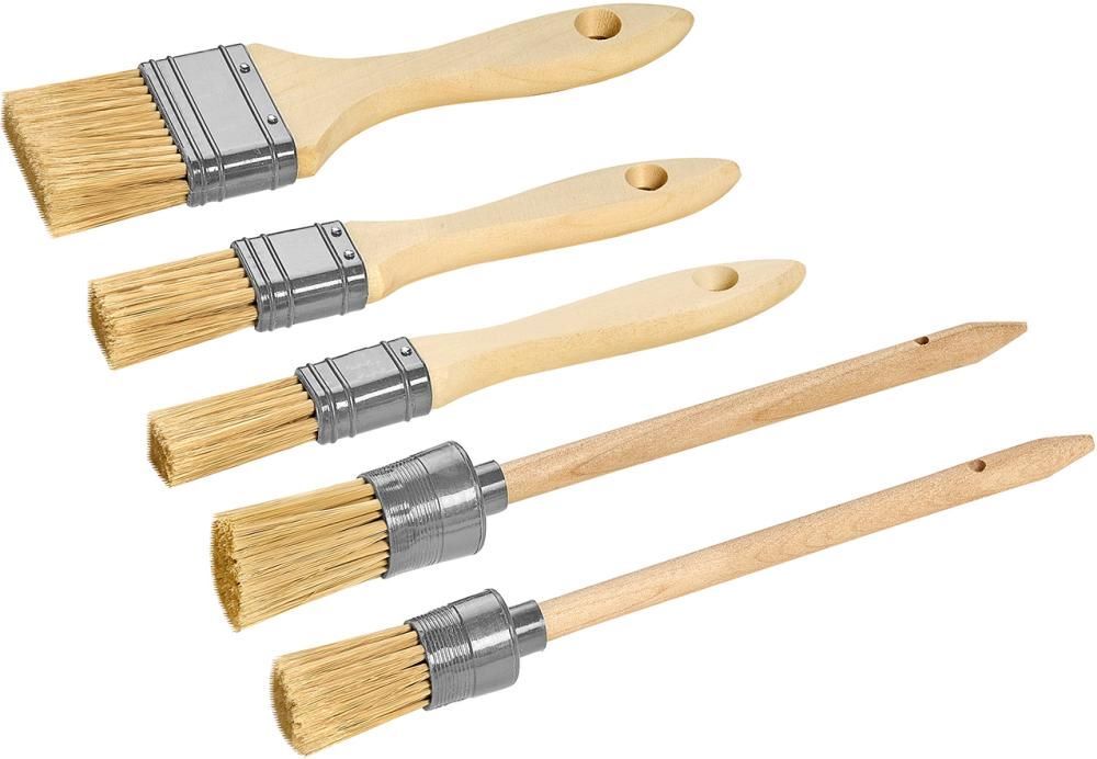 Color Expert Pinsel Set mit Kunstborsten gestanzt 5 teilig