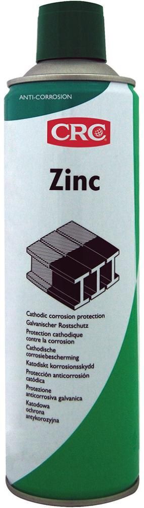 CRC Zinkspray mattgrau Sprühdose mit 500 ml Produktbild CRC Zinkspray mattgrau Sprühdose mit 500 ml
