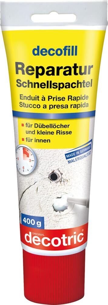 decotric Reparatur Schnellspachtel decofill Tube mit 400 Gramm Produktbild decotric Reparatur Schnellspachtel decofill Tube mit 400 Gramm