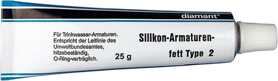 Diamant Silikonfett Type 2 für Trinkwasserarmaturen Tube mit 25 g Produktbild Diamant Silikonfett Type 2 für Trinkwasserarmaturen Tube mit 25 g