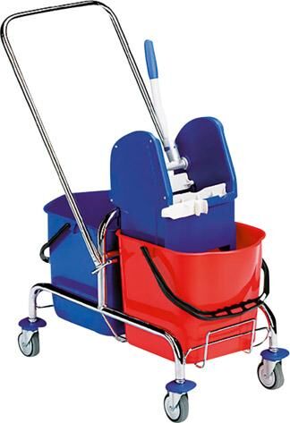 Evo-Products Doppelfahreimer verchromt 2x 15l 670mm breit Produktbild Evo-Products Doppelfahreimer verchromt 2x 15l 670mm breit