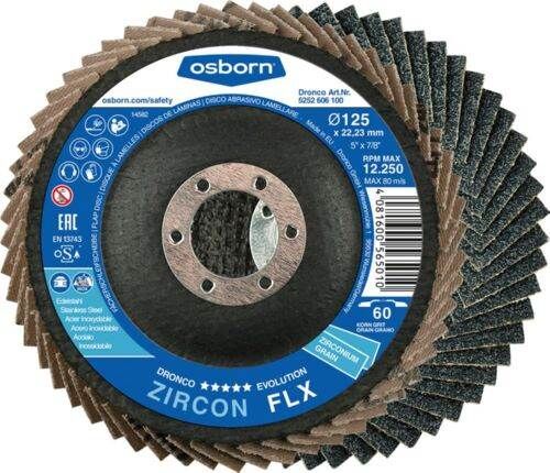 Osborn Fächerschleifscheibe ZIRCON FLX 125 mm K 60 Produktbild Osborn Fächerschleifscheibe ZIRCON FLX 125 mm K 60