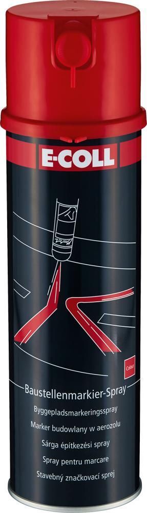 E-Coll Baustellenmarkierspray EE rot Sprühdose mit 500 ml Produktbild E-Coll Baustellenmarkierspray EE rot Sprühdose mit 500 ml