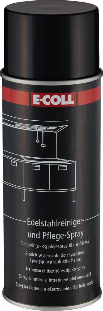 E-Coll Edelstahlreiniger und -Pflegespray Sprühdose mit 400 ml Produktbild E-Coll Edelstahlreiniger und -Pflegespray Sprühdose mit 400 ml