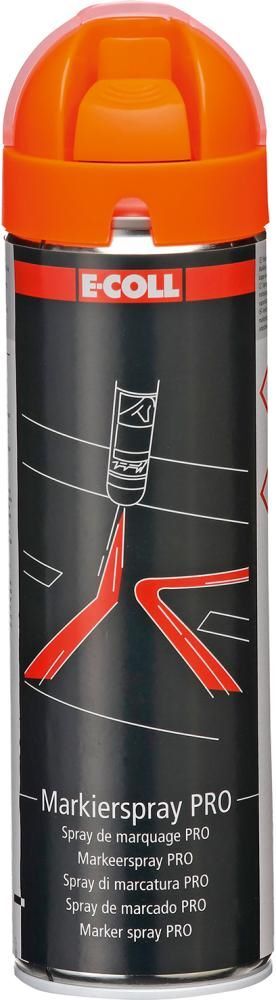 E-Coll Markierspray Pro orange Sprühdose mit 500 ml