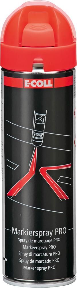 E-Coll Markierspray Pro rot Sprühdose mit 500 ml