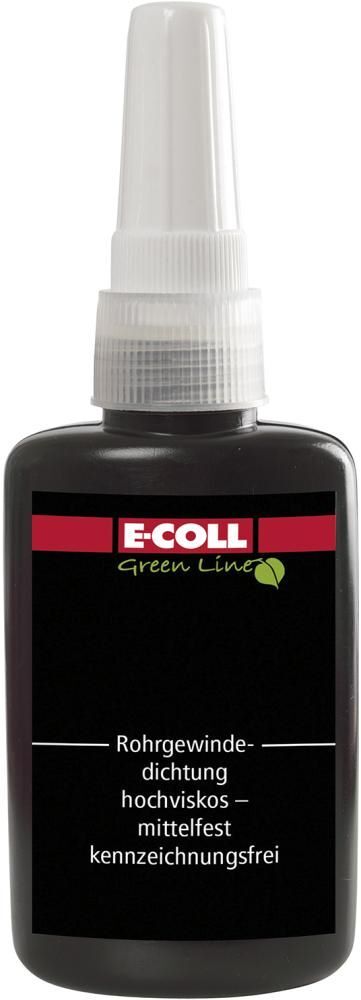 E-Coll Rohrgewindekleber mittelfest hochviskos Flasche mit 50 g Produktbild E-Coll Rohrgewindekleber mittelfest hochviskos Flasche mit 50 g