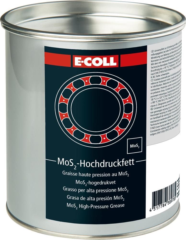 E-Coll Hochdruckhaftfett MoS2 schwarz grau Dose mit 1 kg Produktbild E-Coll Hochdruckhaftfett MoS2 schwarz grau Dose mit 1 kg