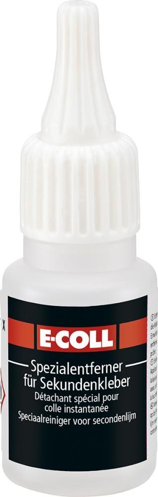 E-Coll Spezialentferner für Sekundenkleber Flasche mit 20 ml E-Coll Spezialentferner für Sekundenkleber Flasche mit 20 ml