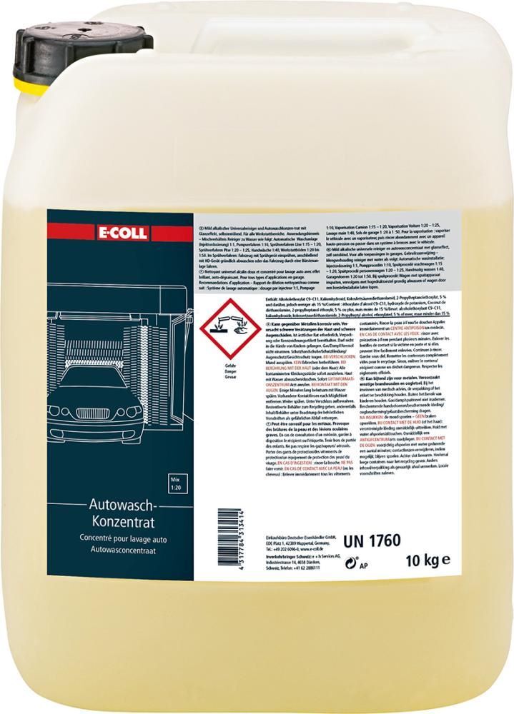 E-Coll Universalreiniger Autowaschkonzentrat Kanister mit 10 kg Produktbild E-Coll Universalreiniger Autowaschkonzentrat Kanister mit 10 kg