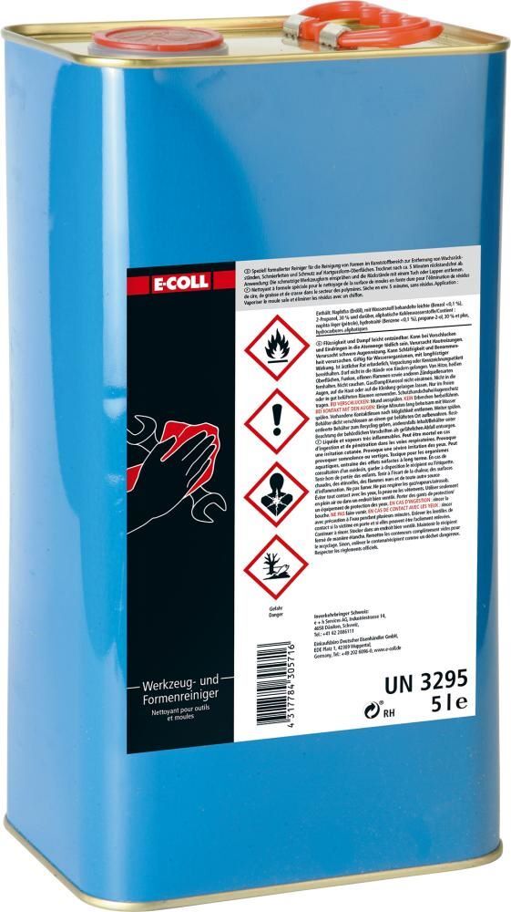 E-Coll Werkzeugreiniger Formreiniger Kanister mit 8 Liter Produktbild E-Coll Werkzeugreiniger Formreiniger Kanister mit 8 Liter