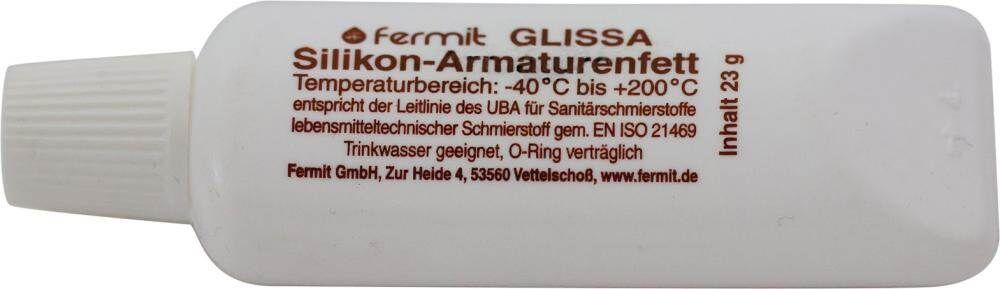Fermit Glissa Silikonfett Armaturenfett Tube mit 60 Gramm Produktbild Fermit Glissa Silikonfett Armaturenfett Tube mit 60 Gramm