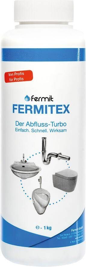 Fermit Rohrreinigungspulver Fermitex Dose 1 kg Inhalt Produktbild Fermit Rohrreinigungspulver Fermitex Dose 1 kg Inhalt