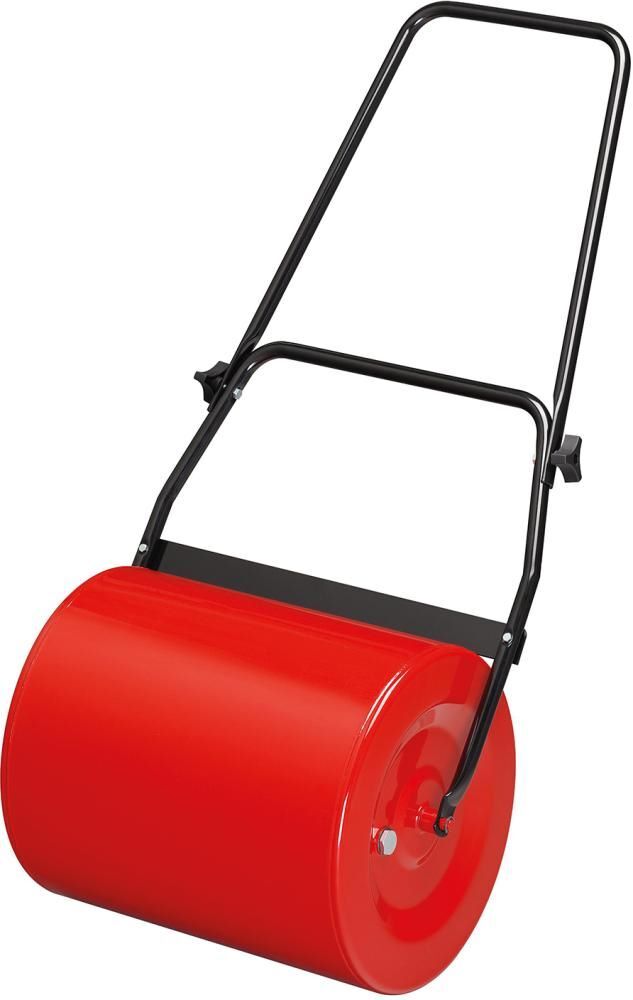 Flora Rasenwalze 70 Liter aus Metall rot schwarz 60 cm x 40 cm Produktbild Flora Rasenwalze 70 Liter aus Metall rot schwarz 60 cm x 40 cm