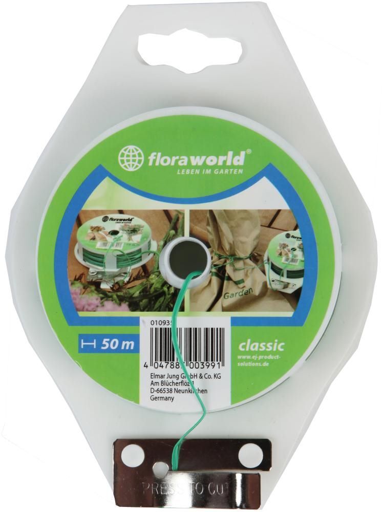 Floraworld Flachbindedraht 50 meter