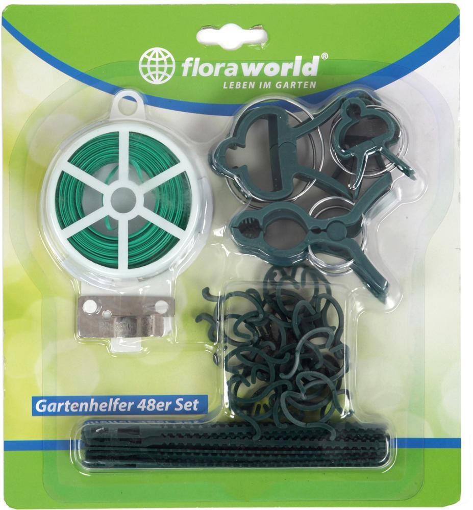 Floraworld Gartenhelfer Set 48 teilig Grün Produktbild Floraworld Gartenhelfer Set 48 teilig Grün